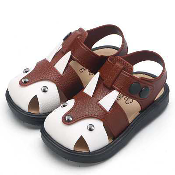 Baby Summer Non -Slip Sandals-Chocolate White