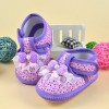 Baby Soft Sole Shoes - Purple Dot