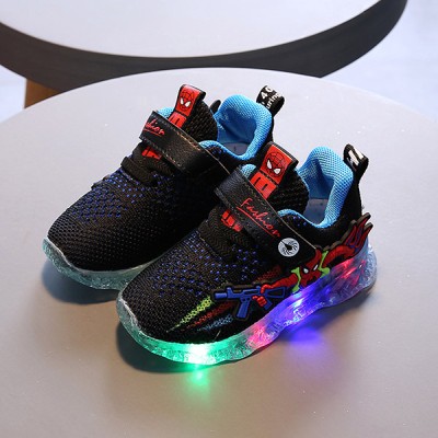 Children's LED glowing sneakers - Blue