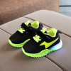 Children's LED Light-emitting Sneakers - Green