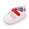 Baby Casual Shoes Soft Sole Double Velcro - Red