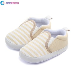 Baby Shoe-Yellow Stripe