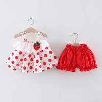 Baby Short Top with Shorts Set - Strawberry