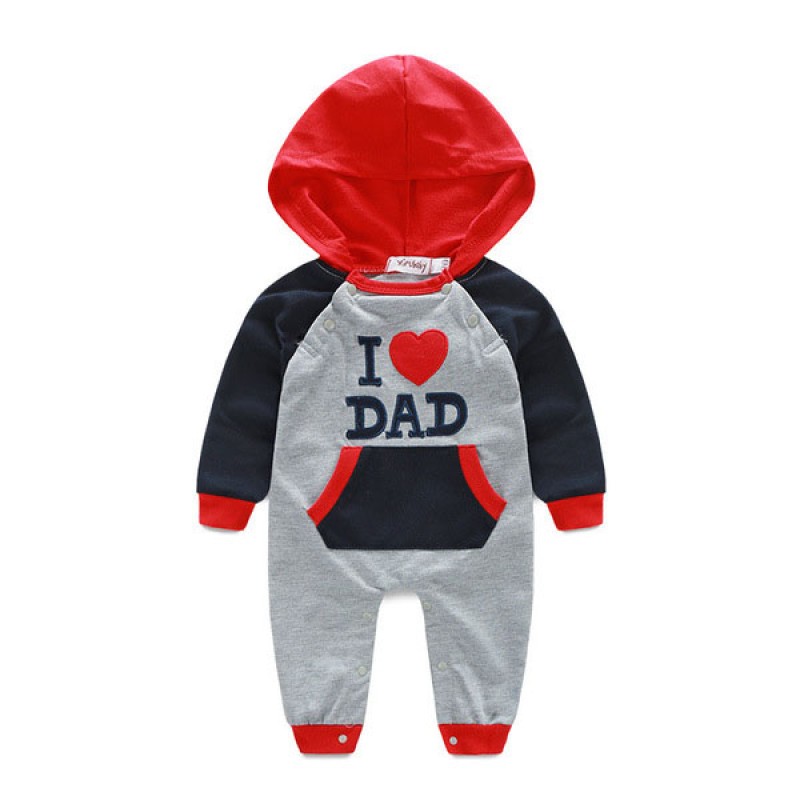 Baby Foreign Models Romper Winter-I Love Dad
