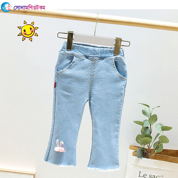 Girls' Light Denim Pant-Jeans