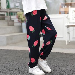 Baby Cotton Trouser Strawberry Printed-Black Color