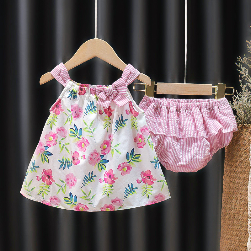 Baby Tops & Shorts Set - Pink