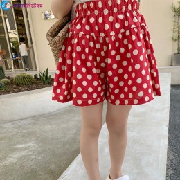 Girls Shorts Pant-Red Color