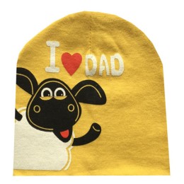 Baby Winter Cap-Yellow I Love Dad