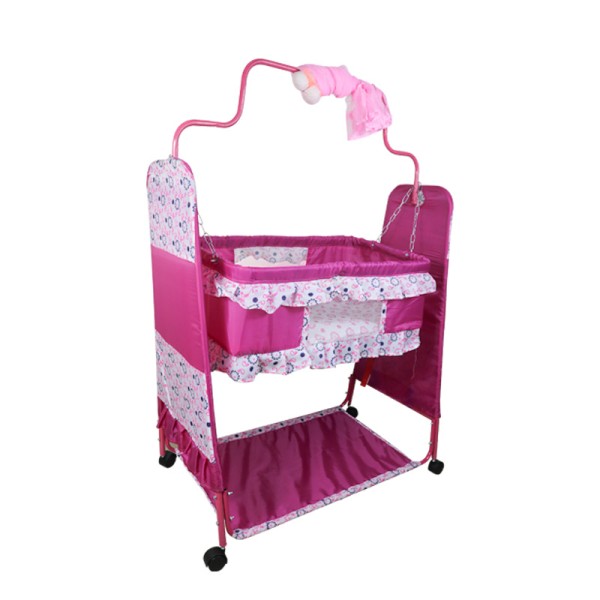 New Born Baby Dolna With Mosquito Net- Pink