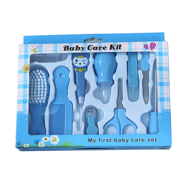 Baby Grooming Kit Set 10 Pcs - Sky Blue