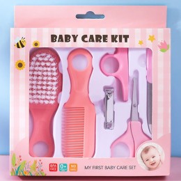 Baby Grooming Kit Set 6 Pcs - Pink