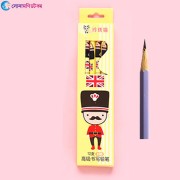 Writing Pencil With Eraser 12 Piece-Yellow