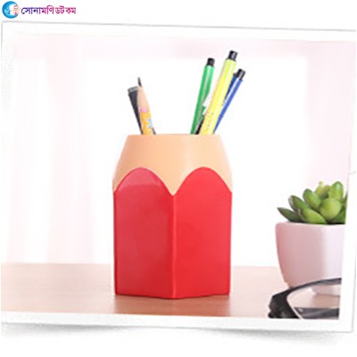 Pen Holder-Creative Color Pencil Head-Red