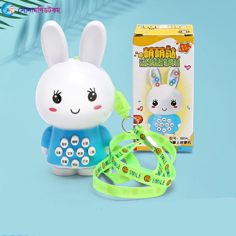 Mini Rabbit Story Machine Enlightenment Baby Stories Gifts, Gifts and Toys-Blue