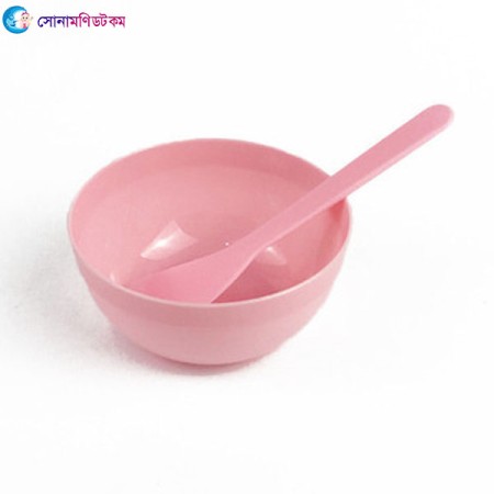 Mud Mixing Bowl With Spoon-Pink