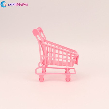 Mini Shopping Cart Push Toy - Pink | at Sonamoni BD