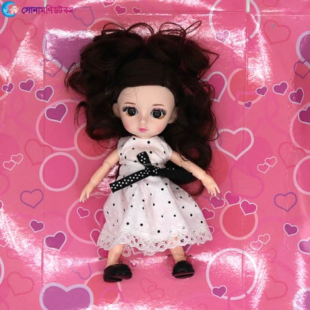Mini Princess Doll Toy - White Dress | at Sonamoni BD