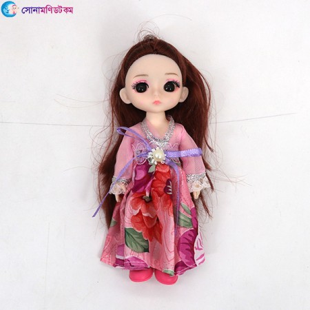 Bride Doll Dress-up Set - Pink Print | at Sonamoni BD