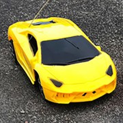 Simulation Electric Ferrari Model Two-way Remote Control Toy Car - Orange