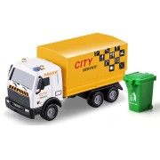 Cleaner Truck Inertial Engineering Toys -Yellow
