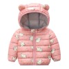 Baby Warm Winter Hoodie Jacket - Pink Elephant