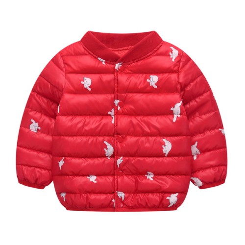 Boys and Girls Jacket With Cotton Filling - Red