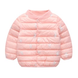 Boy's and Girl's Jacket With Cotton Filling - Pink