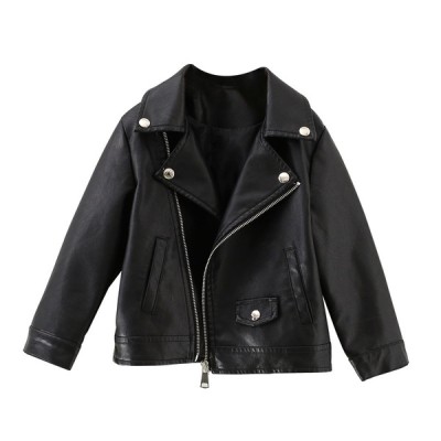 Kids' Leather Jacket - Black