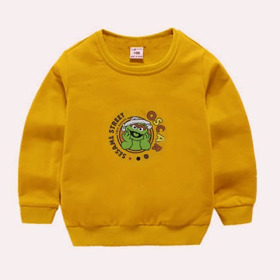 Baby Casual Round Neck Pullover Sweater - Yellow OSCAR