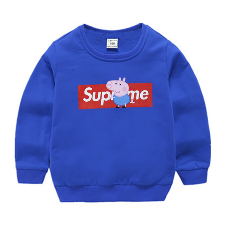 Baby Casual Round Neck Pullover Sweater - Blue Suprome