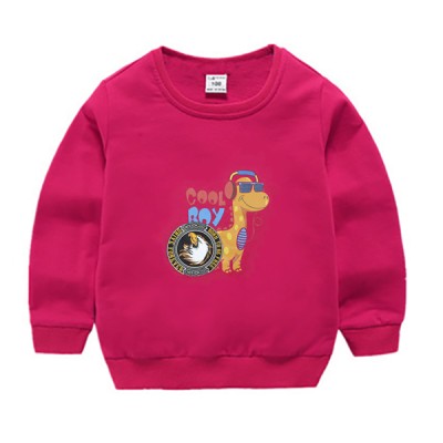 Baby Casual Round Neck Pullover Sweater - Pink Cool Boy