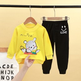 Baby Sweatshirt and Trouser Set - Little Bear Yellow