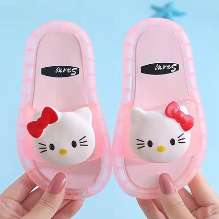 Baby Lighting slippers - Pink cat (Lighting Problem) | at Sonamoni BD