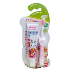 Baby Toothbrush and Toothpaste set - Strawberry Flavor
