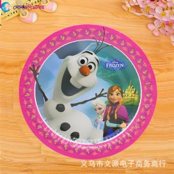 Cartoon Disposable Cake Plate - ice and snow