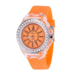 Colorful Lighting Fashion Sports Watch - Orange