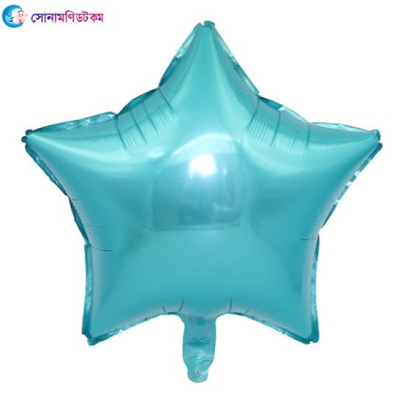 Five Pointed Star Aluminum Foil Balloon 18 inch- Sky Blue