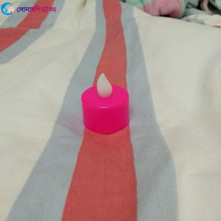 LED Plastic Swinging Candle - Pink | at Sonamoni BD