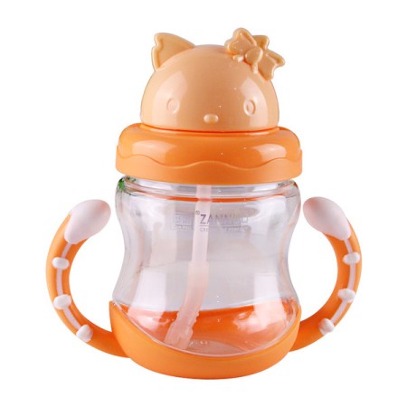 Little Cat Baby Drinking Cup 280 ml - Yellow Color | at Sonamoni BD