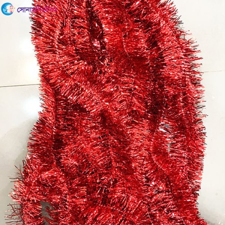 Party Decoration Garland Strips 1 pcs - Red