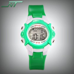 Waterproof Multifunctional Electronic Watch - Green