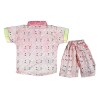 Star Print Half Sleeves Shirt and Shorts Set – Lite Pink | at Sonamoni BD