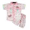 Star Print Half Sleeves Shirt and Shorts Set – Lite Pink