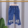 Girls Jeans Pant - Big Bow