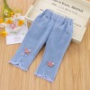 Girls Jeans Pant - Two Butterflies