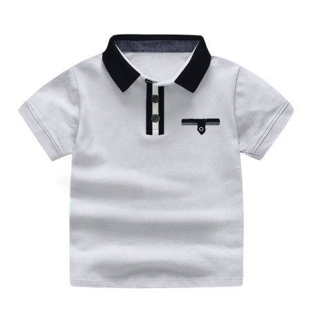 Baby Polo T-Shirt - White | at Sonamoni BD
