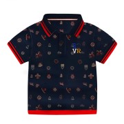 Baby Polo T-Shirt Printed - Navy Blue