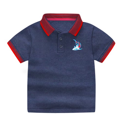 Boys Polo Shirt-Nevy blue