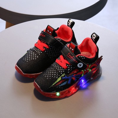 Children's LED glowing sneakers - Red
